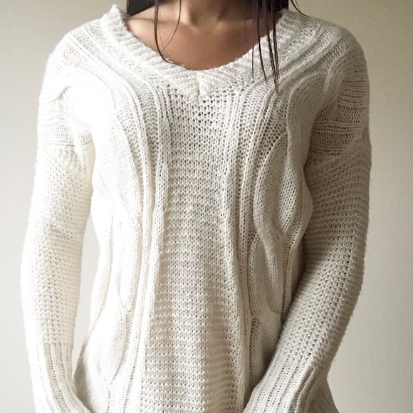 Cozy Knit off white Sweater - Picture 2 of 4